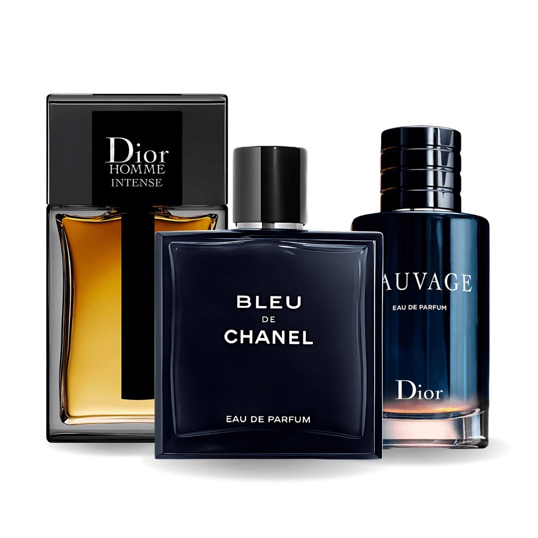 Zestaw 3 Perfum | Sauvage Dior, Bleu de Chanel, Dior Homme Intense 100 ml